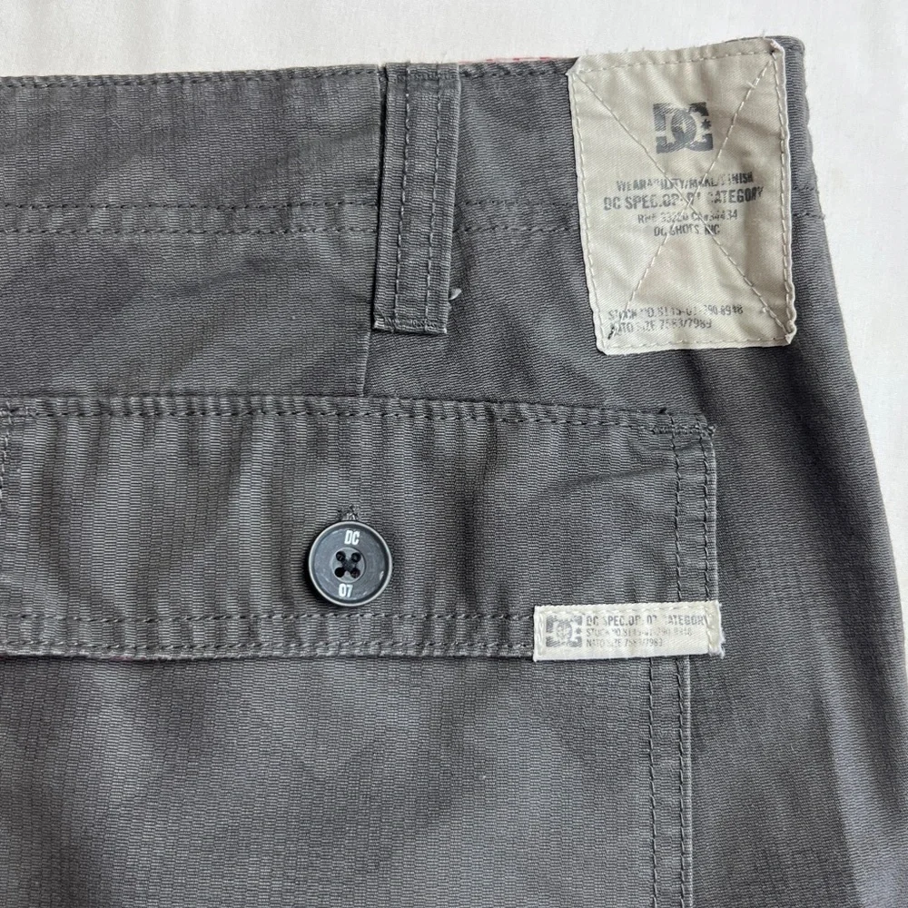 KEY US Men’s Graphite Rip Stop Double Knee Dungaree Straight Work Pants